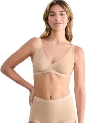 Obrázok produktu pre sloggi Dámska podprsenka Basic+ Soft Bra bez kostíc - farba: SKIN - veľkosť: 90 A