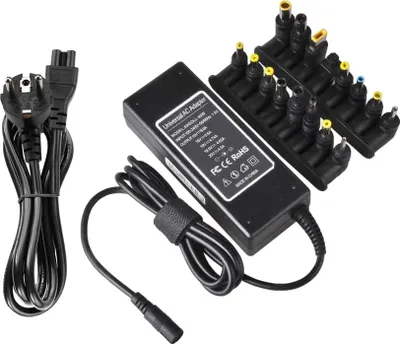 Produktbild von Trade-Shop Laptop-Ladegerät 90W Universal, 16 Adapter, für alle gängigen Laptop-Modelle (Acer, Asus, HP, Dell u.a.), 100-240V AC, 50-60Hz