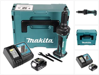 Produktbild von Makita DGD 800 RM1J Akku Geradschleifer 18V + 1x Akku 4,0Ah + Ladegerät + Makpac