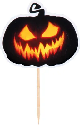 Produktbild von 12 Cocktail-Spiesser Creepy Pumpkin