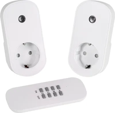 Produktbild von ViVanco™FSS3680 W, Drinnen, Weiß, 25 m, Kabellos, 433,92 MHz, 3680 W
