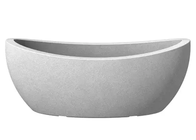 Zdjęcie produktu dla Scheurich Jardiniere Wave Globe Stony Grey 253/58 Outdoor