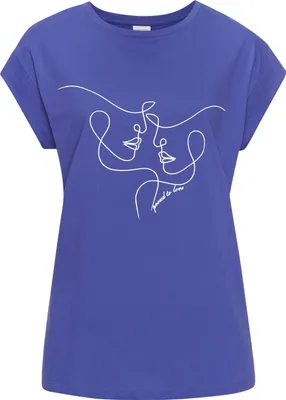 Produktbild von LASCANA Kurzarmshirt blau Größe 40/42