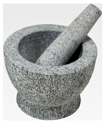 Produktbild von Mörser mit Stößel aus Granit, Durchmesser 18 cm, Höhe 12 cm