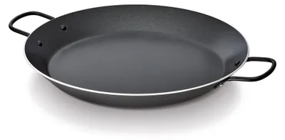 Paella-Pfanne Aluminium schwarz 38 cm antihaftbeschichtet induktionsgeeignet