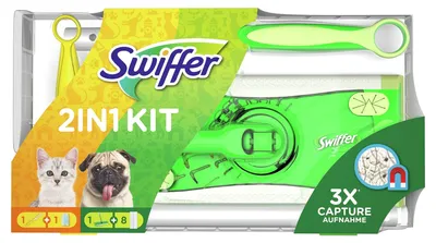 Image de Set Swiffer avec nettoyant pour sol et chiffon à poussière