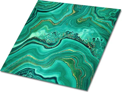 Produktbild von Selbstklebende Platten 30x30 cm Wandpaneele 9 Stück im Set Wanddeko - Malachit-Textur