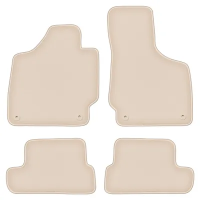 Immagine prodotto di Tappetini in velluto PREMIUM beige compatibili con Audi TT II 8J (2006-2014, cabrio, roadster, coupé) – con fissaggi – su misura