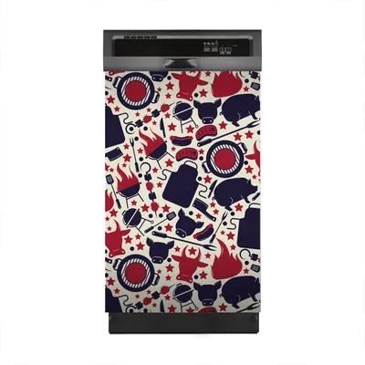 Produktbild von Aufkleber sticker 45x70 cm Dekorative folie Spülmaschine - Barbecue Grill Fleisch Steak