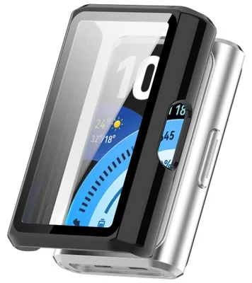 Obrázek produktu pro Pouzdro na chytré hodinky + ochranné sklo pro Huawei Band 11 Pro / 11 Pro NFC, černé