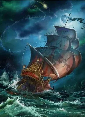 Image de Mosaïque diamant Norimpex - Bateau pirate 1007425