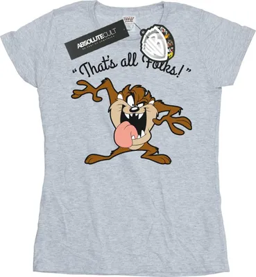 Produktbild von Looney Tunes - "That´s All Folks" T-Shirt für Damen BI1223 (XL) (Grau)