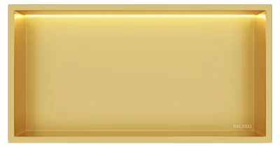 Obrázok produktu pre BALNEO nástenná nika WALL-BOX ONE 30 × 60 × 10 cm v zlatej farbe