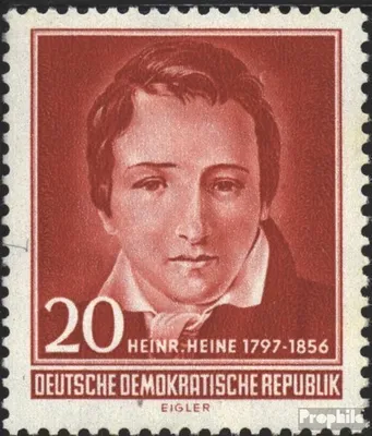 Produktbild von Briefmarken DDR 1956 Mi 517 postfrisch 100.Todestag von Heine