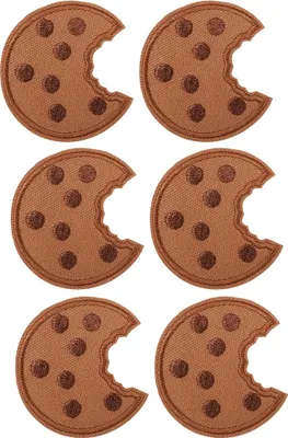 Produktbild von Aufnäher Cookie Keks Patches 6 Stk Set