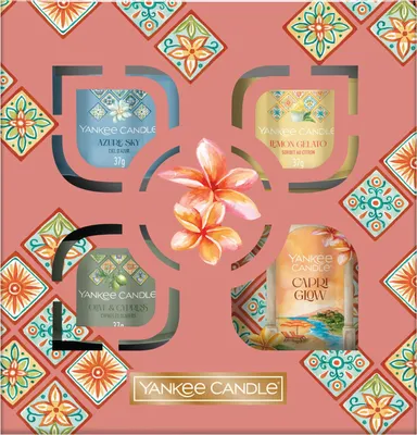 Immagine prodotto di Set regalo primavera YANKEE CANDLE (3×37 g, 1×122 g)