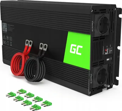 Productafbeelding van Green Cell INV24 power adapter/inverter Auto 1500 W Black