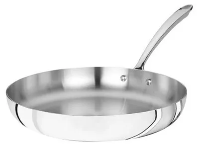 Bratpfanne 24 cm, Aluminium, silber/schwarz, induktionsgeeignet