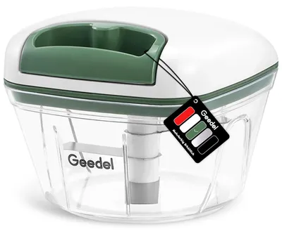 Manuelle Gemüsehackmaschine, 500 ml, mit 3 Klingen