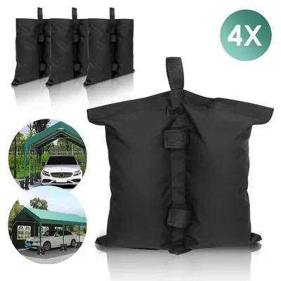 Immagine prodotto di Jopassy 4X Set di sacchi di sabbia con base e pesi nero Per tende Gazebo pieghevole Supporto Party Robusto Sacchi di sabbia impermeabili per esterni