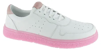 Image de Baskets pour femmes Andrea Conti, blanches et roses, taille 39 (Europe)