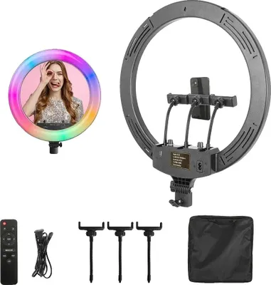Obrázek produktu pro Kruhové světlo, nastavitelný jas, otočení o 360 stupňů, pouze světlo