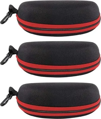 Obrázek produktu pro 3dílné robustní pouzdro na brýle s háčkem a zipem