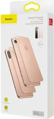 Produktbild von Baseus Rückglasschutz für iPhone Xs 0,3 mm, schwarz