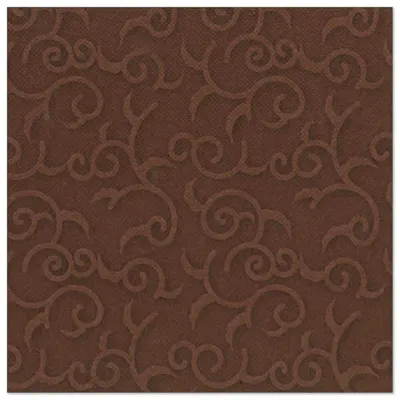 Image de Papstar serviettes "ROYAL Collection" 1/4-plié 40 cm x 40 cm brun "Casali", 50 pièces