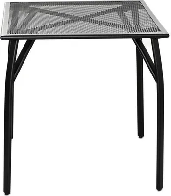Zdjęcie produktu dla Stół ogrodowy Rojaplast ZWMT-70R 70x70 cm metalowy z drucianym blatem