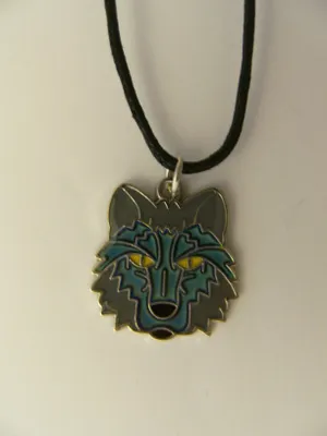 Produktbild von Stimmungskette Wolfskopf, Wolf Kette Anhänger Modeschmuck Ketten Geschenke Schmuck Wölfe Tier