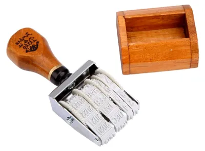 Produktbild von Holz-Datumsstempel-Set für DIY-Projekte