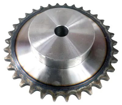 Immagine prodotto di Pignone 10B a 34 denti con mozzo, temprato P: 15,875, 5/8″ Ozdowski a fila singola