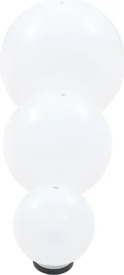 Produktbild von vidaXL LED-Gartenleuchten-Set 3-tlg. Kugelförmig 20/30/40 cm PMMA -  Außenbeleuchtung