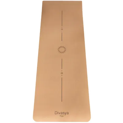 Produktbild von Leichte Kork Yogamatte: rutschfest & dämpfend | komfortable Dicke: 6 mm | nur 900g | 183 x 61 cm | Pure