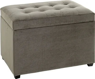 Produktbild von Sitztruhe >52827< in anthrazit, MDF, Textilgewebe - 58x42x39cm (BxHxT)