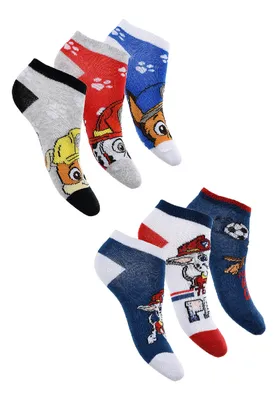 Produktbild von Paw Patrol Jungen Sneaker Socken Strümpfe 6 Paar Set für Kinder , Größe:31/34