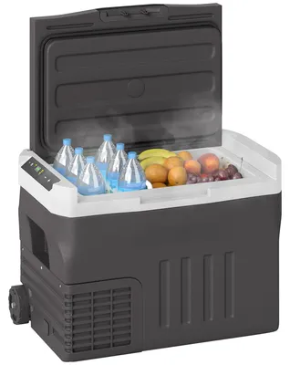 Produktbild von Outsunny 30 Liter Kompressor Kühlbox elektrische Kühlbox mit LED ECO Modus