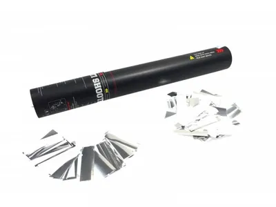 Produktbild von TCM FX Konfetti-Shooter 28cm, weiß/silber