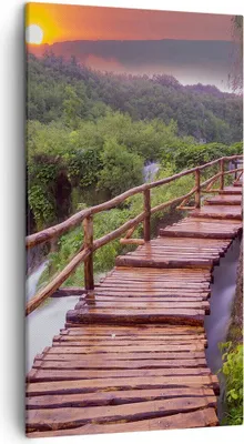 Produktbild von Bild auf Leinwand - Leinwandbild - Park Natur Wasser - 45x80cm - Wand Bild - Wanddeko - Wandbilder - Leinwanddruck - Bilder - Kunstdruck - Wanddekoration - Leinwand bilder - Wandkunst - PA45x80-3962