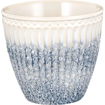Produktbild von Greengate Latte Cup Tasse Alice Ripple Blue (300ml)