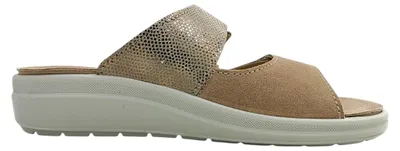 Imagen del producto de Zapatos para mujer Rohde Rivella, tipo zapatillas de estar por casa, sandalias, color beige, para uso diario
