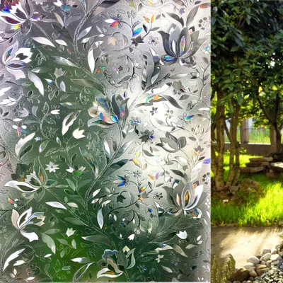 Produktbild von 3D-Fensterfolie, statisch haftend, dekorativ, blickdicht, Milchglasfolie, 60 x 200