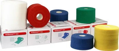 Produktbild von Nobahaft fein kohäsive Mullbinde 10 cmx20 m weiß 1 St