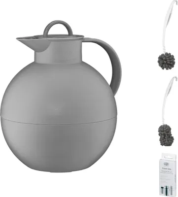 Produktbild von alfi KUGEL Isolierkanne – Vorteilsset mit Reinigungsbürste CLEAN FIX 30 cm