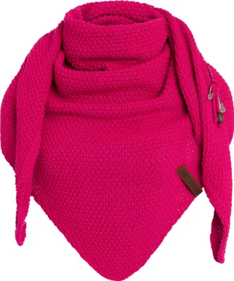 Produktbild von Knit Factory Coco Dreiecksschal - Fuchsia - 190x85 cm