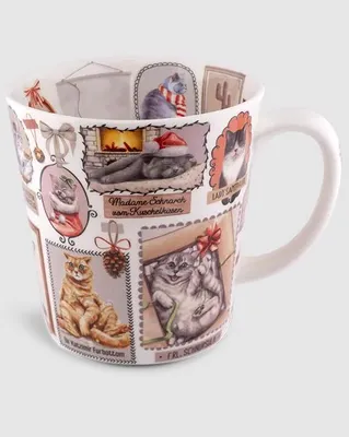 Produktbild von Kaffeebecher Katzenfamilie, Tasse, Kaffeetasse Katzen, Tiere