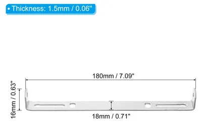 Produktbild von 180mm Lampenhalterung Decke Kit 2 Set Deckenhalterung Lampe Stahl Querleiste fš¹r Haus Bš¹ro H?ngeleuchte Wand mit Schraube Unterlegscheibe Muttern Kit