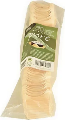 Obrázok produktu pre Papstar Fingerfood Schalen eckig Holz 1,5 x 4 x 4 cm 50 Stück
