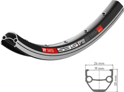 Produktbild von DT Swiss | Fahrrad Felge 535 28 Zoll für EBike Pedelec Mountainbike einfach geöst